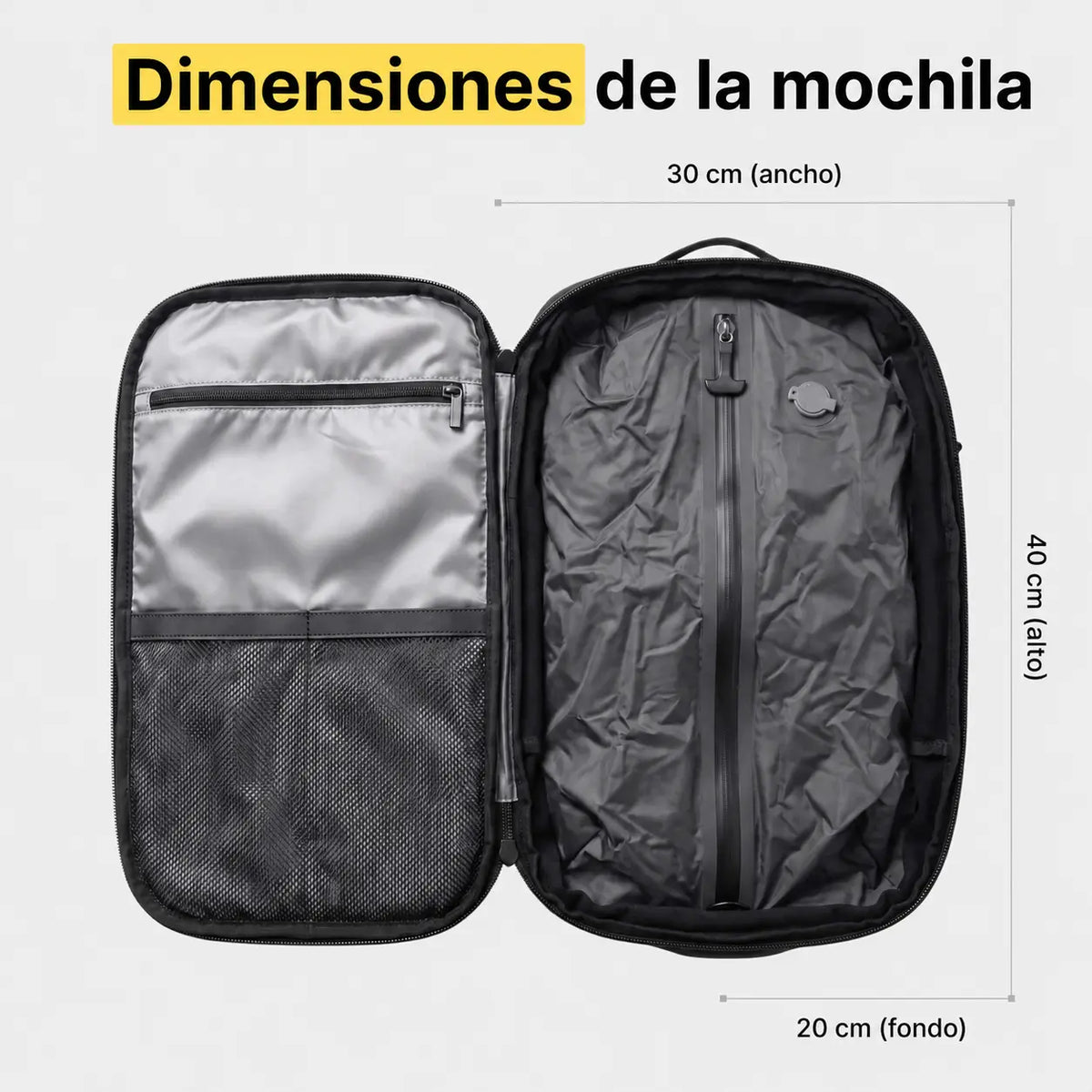 GET2PACK® Mochila Debajo Del Asiento 40L (Ryanair/Vueling)